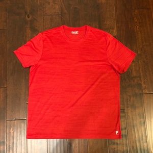 Fila red workout shirt